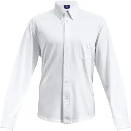 Knitted Pique Lounge Long Sleeve Mens White